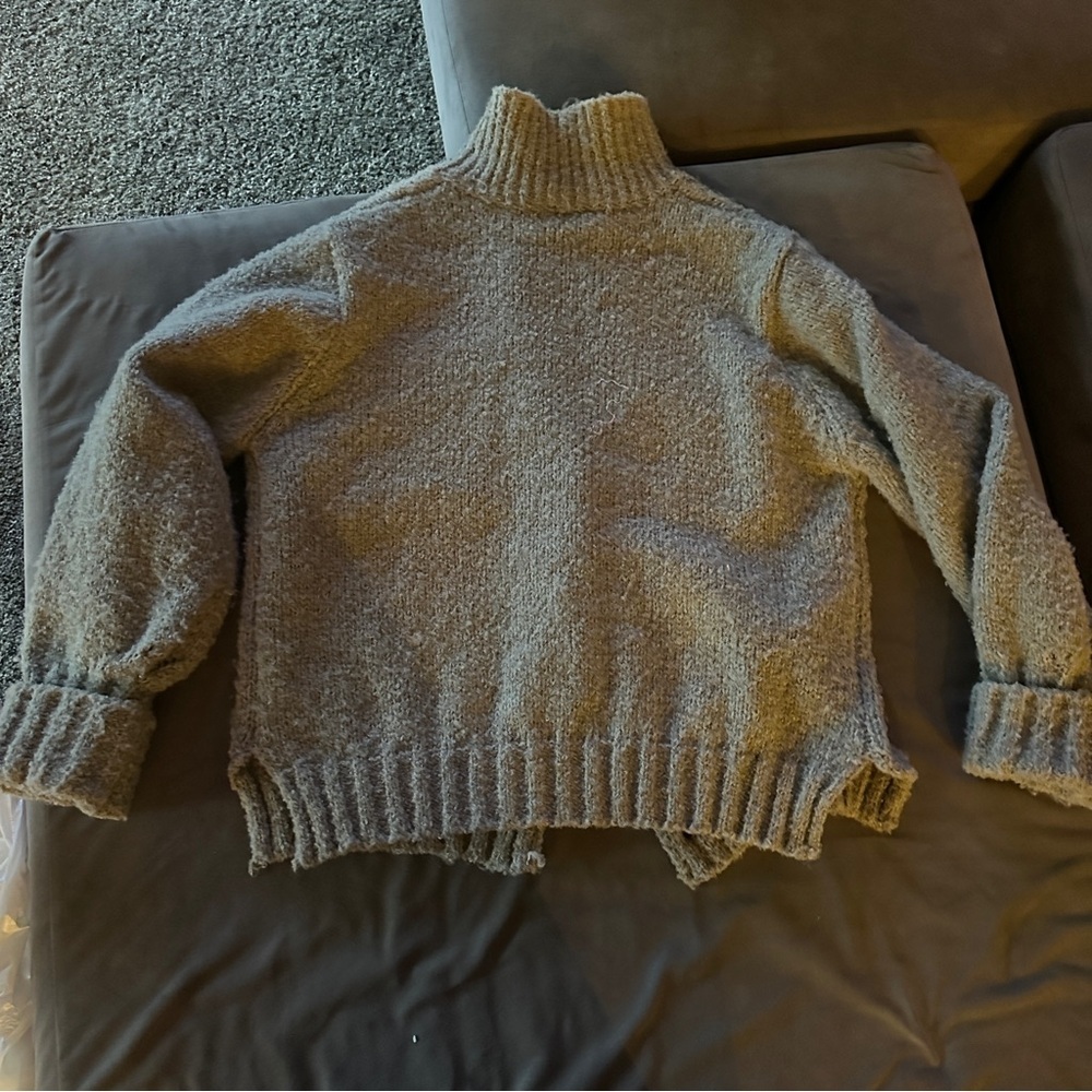 Lumiere Size Medium Cozy Button-Up Heavyweight Sweater Jacket Irish Unisex Warm - Picture 2 of 5
